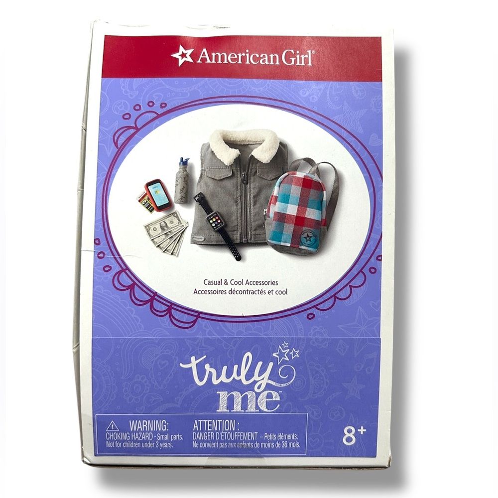 American Girl Truly Me Play Set with Vest, Backpack, Watch, Phone